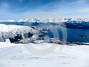 Lyngen Alps and fjords, Norway photo