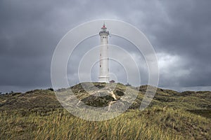 Lyngvig Lighthouse in Jutland, Denmark