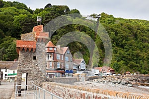 Lynmouth Harbour in Devon UK