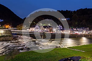 Lynmouth at night