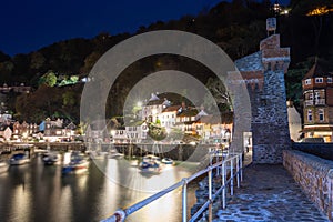 Lynmouth at night