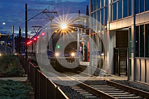 Lynx Blue Line Train, Light Rail, Charlotte, NC