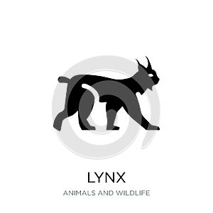 lynx icon in trendy design style. lynx icon isolated on white background. lynx vector icon simple and modern flat symbol for web photo