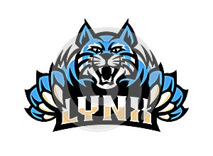 Lynx Wildcat Logo Mascot Vector illustration photo