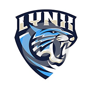 Lynx Wildcat Logo Mascot Vector illustration photo