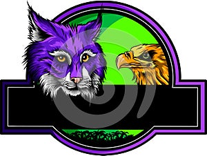 Lynx Wildcat Logo Mascot nvector illustration design