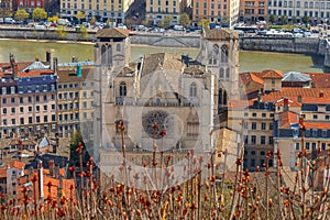 Lyon. Aerial view of the city.