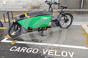 lyon cargo velov town cargo bike rent urban self access service bicycle of