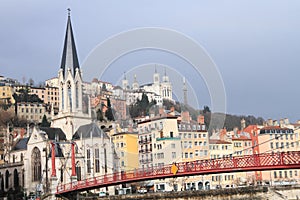 Lyon cityscape, France