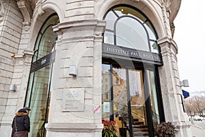 Entrance of the Paul Bocuse Insititute in Lyon, France