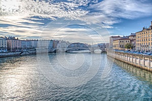 Lyon and the River Saone, France