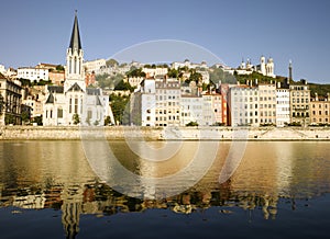 Lyon: Saone river bank