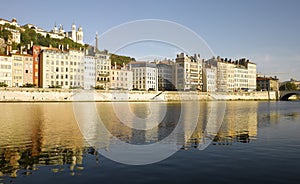 Lyon: Saone river bank