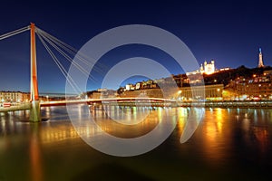 Lyon skyline with Courthouse Gateway, France