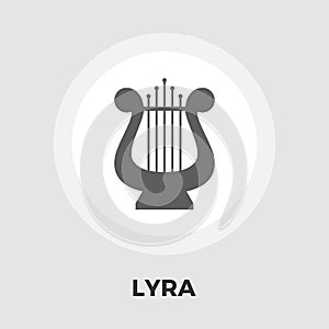 Lyra flat icon