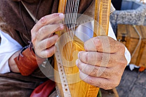 Lyre medieval musical instrument