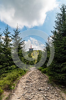 Lysa hora hill in Moravskoslezske Beskydy mountains in Czech republic