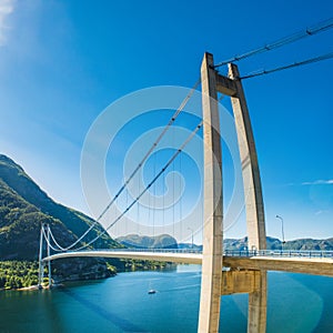 Lysefjord bridge near Forsand, Rogaland, Norway