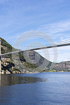 Lysefjord Brucke bridge in Norway