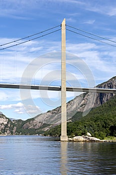 Lysefjord Brucke bridge in Norway