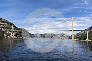 Lysefjord Brucke bridge in Norway