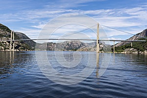 Lysefjord Brucke bridge in Norway