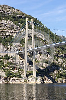 Lysefjord Brucke bridge in Norway