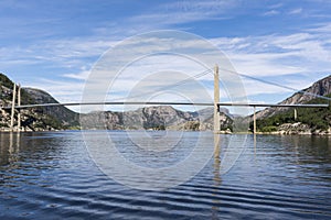 Lysefjord Brucke bridge in Norway