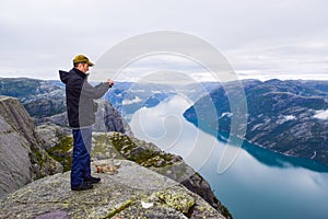 Lysefjord landscape, Pulpit Rock