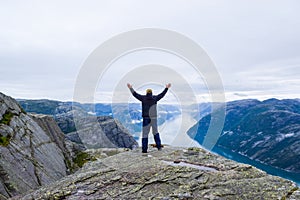 Lysefjord landscape, Pulpit Rock