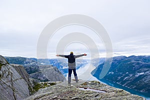 Lysefjord landscape, Pulpit Rock