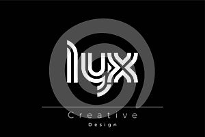 LYX Creative Unique Modern Letter Logo Design