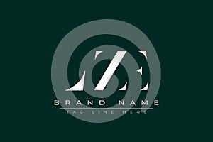 LZE abstract letter logo design