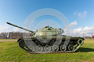M48 Patton Army Tank on display