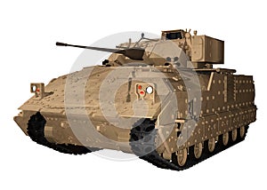 M2 Bradley Fighting Vehicle in Desert Brown