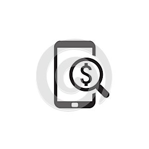 M-Commerce Icon. Business Concept. Flat Design