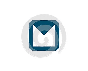 m email logo icon template