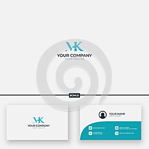 M h k letter management logo