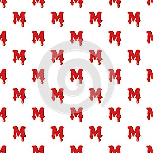 M letter isolated on white background