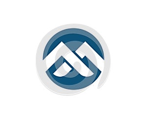 M Letter Logo Template Vector Icon