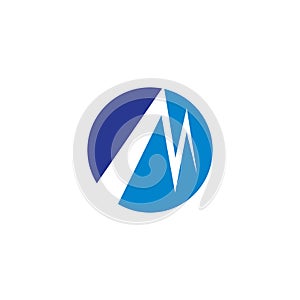 M letter logo vector icon illustration