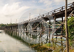 Mon Bridge in Songkhla Buri photo
