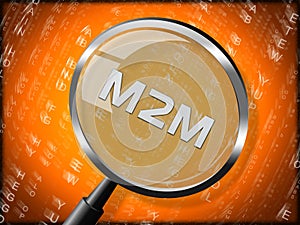 M2M Machine Connectivity And Cooperation 3d Rendering