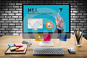 M&A (MERGERS AND ACQUISITIONS) , Mergers & Acquisitions , Busin photo