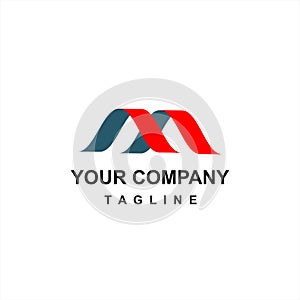 M, mn, nn initials company vector logo
