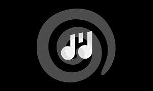 M Music logogram, for font M in your name logo with music theme