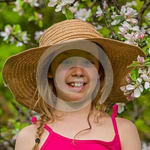 M portrait hat tree flowers 2