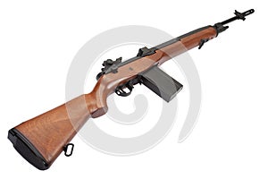 M14 rifle isolated photo