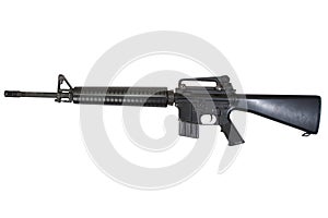 M16 rifle isolated photo