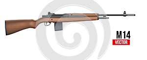 M14 rifle Vector photo
